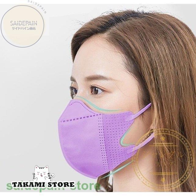 マスク 立体型 100枚 3D 大人 使い捨て 耳が痛くない 通気 おしゃれ 夏