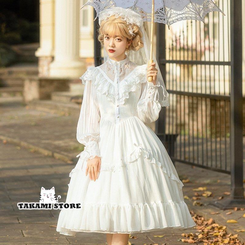 pium フリルヨークドーリーワンピース チャコール(最安値