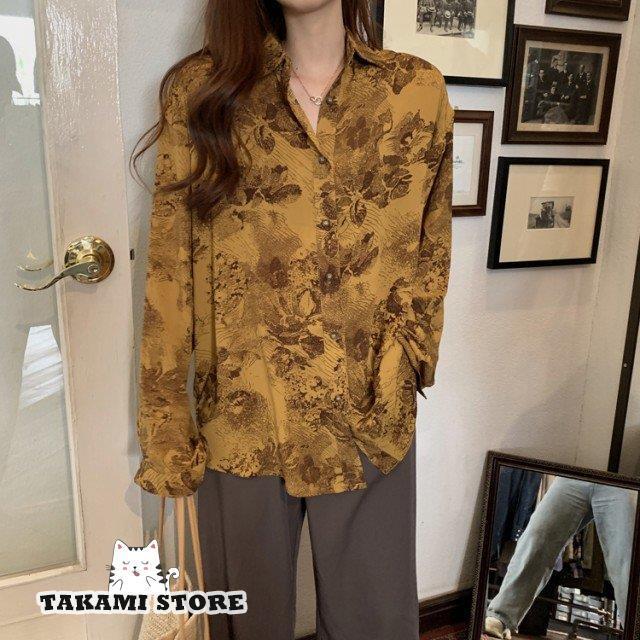 ▪️美品 プリーツプリーズ ボタニカル柄 半袖シャツ トップス 羽織り ▪️美品 プリーツプリーズ ボタニカル柄 半袖シャツ トップス