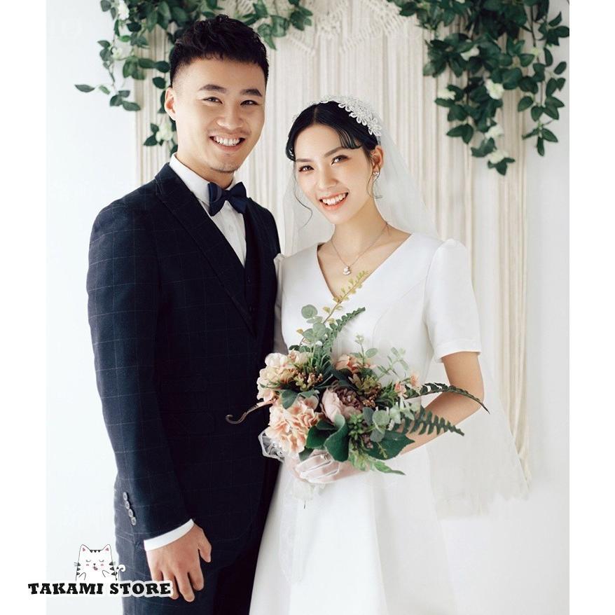 ウエディングドレス 大きいサイズ 小さいサイズ ミモレ丈 スレンダー  