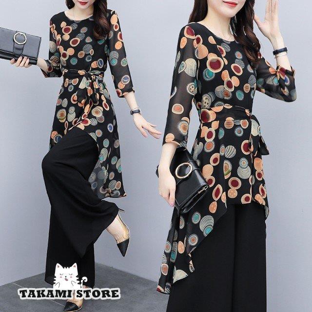 かっこいい パンツドレス セットアップ レディース パーティードレス 結婚式 お呼ばれドレス 袖あり 大きいサイズ 3l 4l 韓国 黒 代 30代 40代 50代 Tkm717 Mf211 タカミストア 通販 Yahoo ショッピング