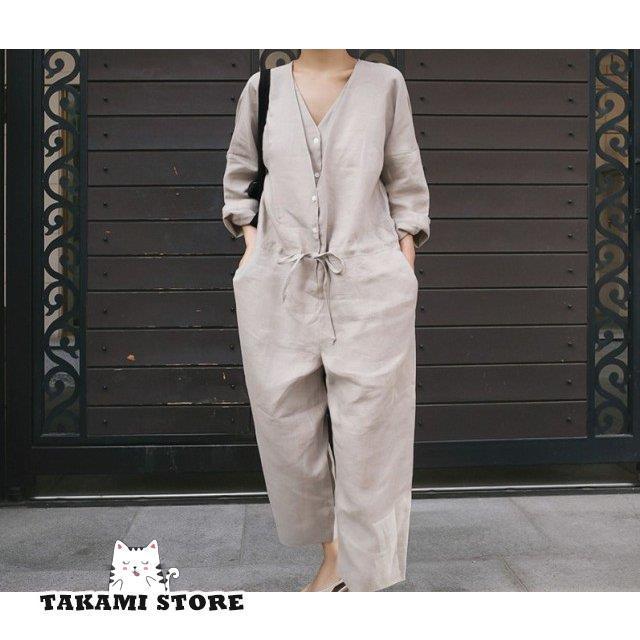 【未使用】Leja ブラックオールインワン Sサイズ Libra Cue オールインワン Vネックオールインワン レディース