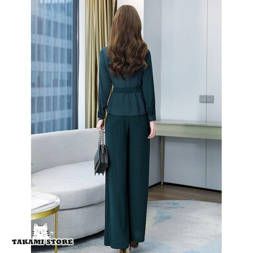 【爆買】かっこいい パンツドレス セットアップ レディース きれいめ パーティードレス 結婚式 お呼ばれドレス パンツ 韓国 大きいサイズ 3L 4L ドッキングトップス かっこいい パンツドレス セットアップ レディース きれいめ