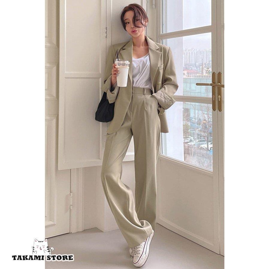 パンツスーツ おしゃれ カジュアルスーツ セットアップ スーツ