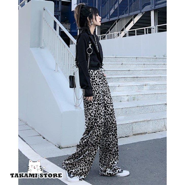 レオパード柄パンツ パンツ ボトムス レディース 春 秋 レオパード柄パンツ パンツ ボトムス レディース 春 秋