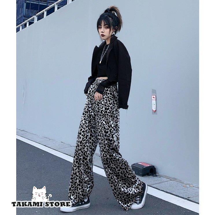 レオパード柄パンツ パンツ ボトムス レディース 春 秋 レオパード柄パンツ パンツ ボトムス レディース 春 秋