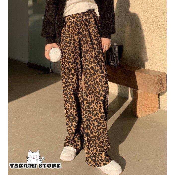 レオパード柄パンツ パンツ ボトムス レディース 春 秋