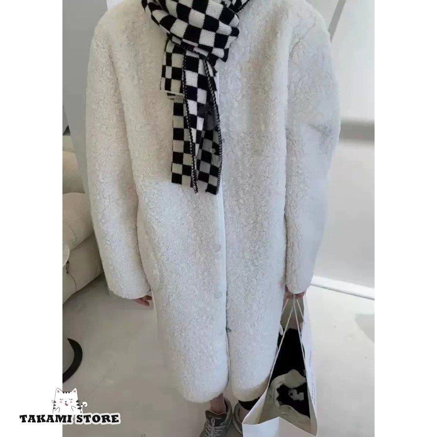 ノーカラーコート ボアコート コート ロング アウター レディース 冬