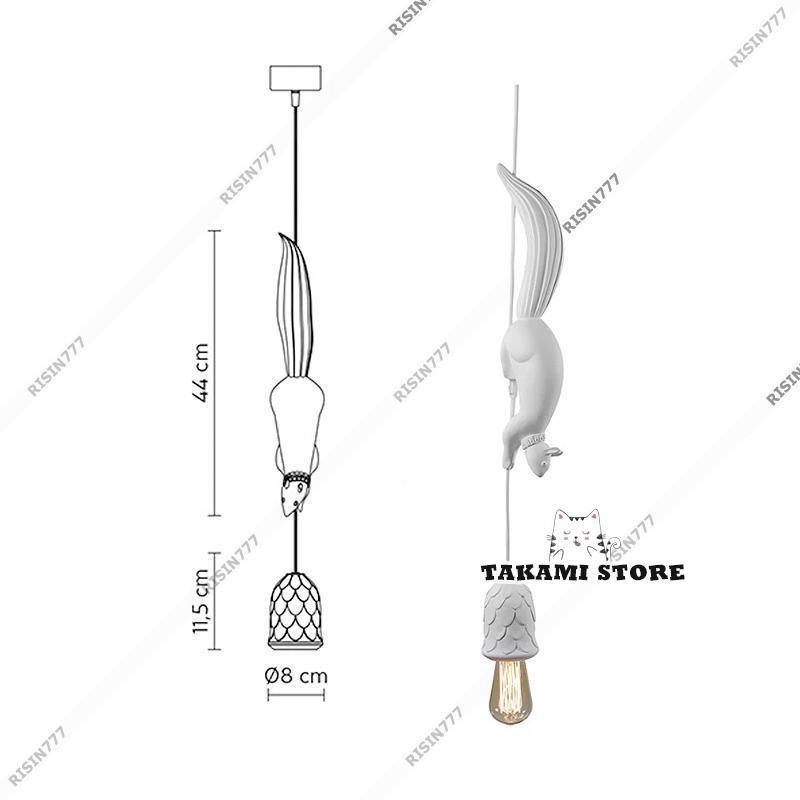 カフェ リビング用 天井照明 ペンダントライト リス形 動物 ランプ カフェ リビング用 天井照明 ペンダントライト リス形 動物 ランプ