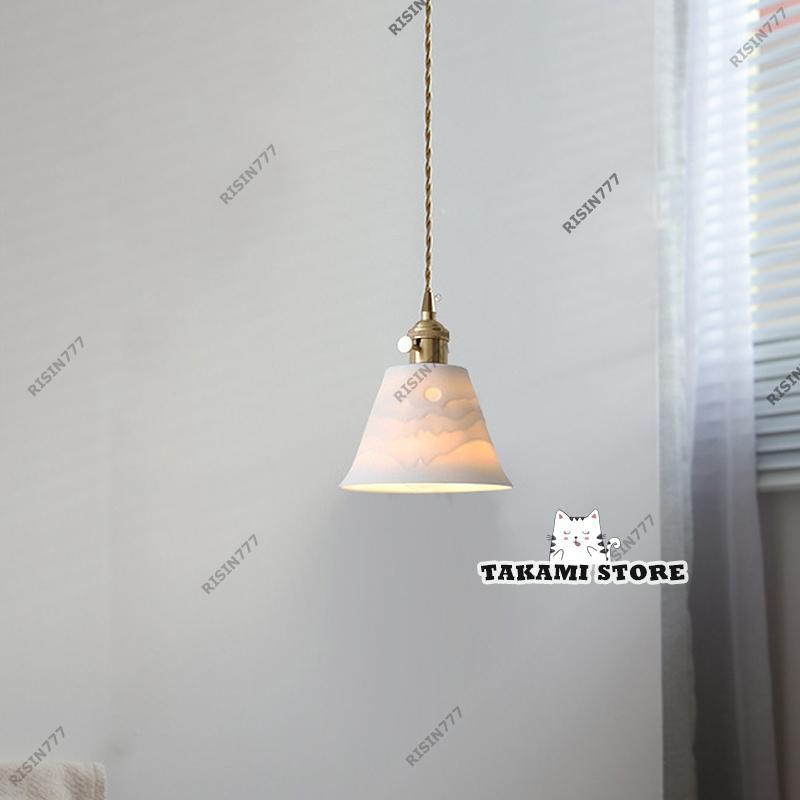 ペンダントライト 北欧 おしゃれ LED電球対応 真鍮 陶器 円筒形 ペンダントライト 北欧 おしゃれ LED電球対応 真鍮 陶器 円筒形