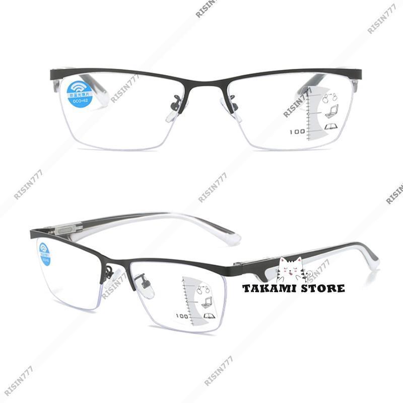 老眼鏡 おしゃれ メンズ レディース 累進多焦点 遠近両用 ズーム眼鏡