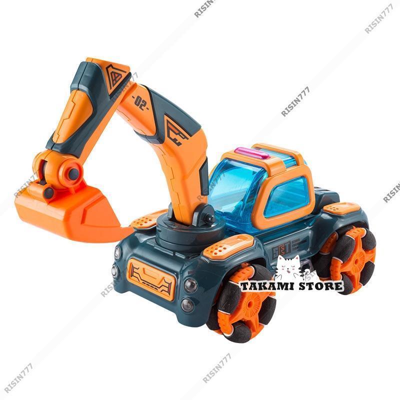 ラジコンカー ホイールローダー 働く車 Ledライト付き ミニカー