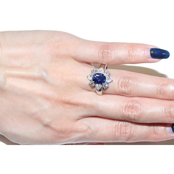 指輪(リング) Pt900 サファイア2.121ct/ダイヤ1.37ct : たかみ質店  