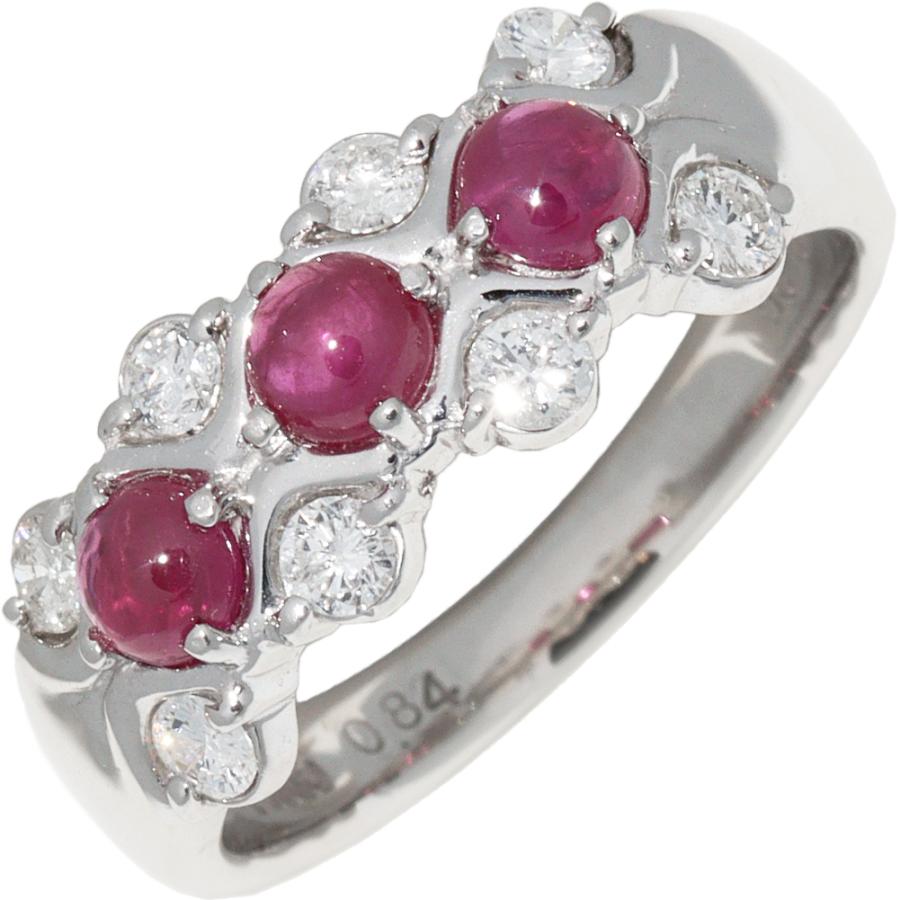 指輪(リング) Pt900 ルビー0.84ct/ダイヤ0.35ct : 1704801 : たかみ  