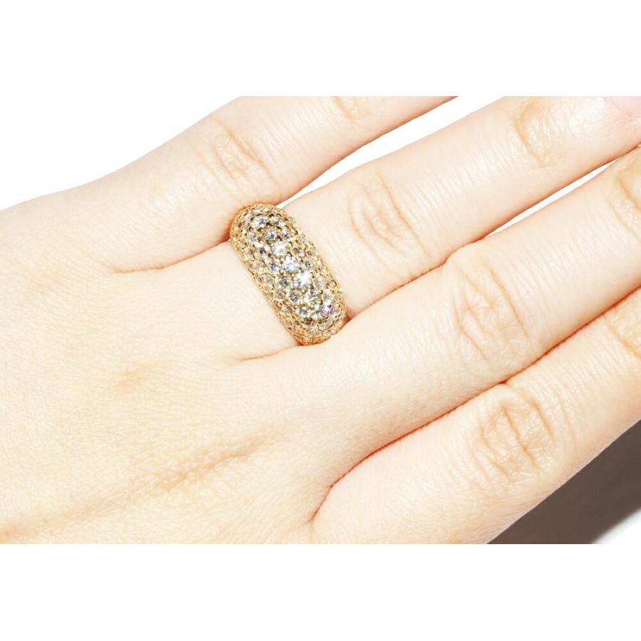 指輪(リング) K18YG パヴェダイヤ2.50ct 11.5号 : たかみ質店 Yahoo!店