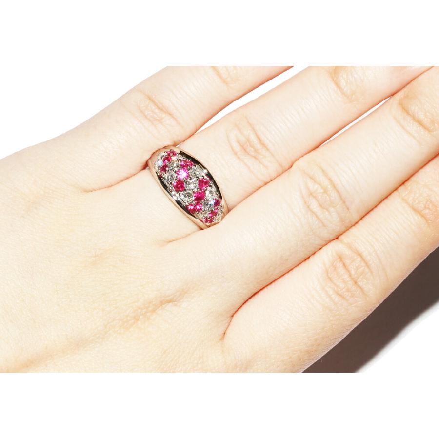 指輪(リング) Pt900 ルビー0.90ct/ダイヤ0.50ct : たかみ質店 Yahoo!店