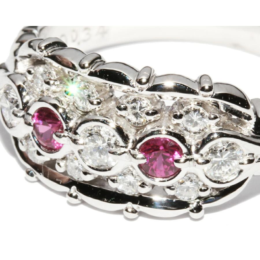 指輪 Pt900 ルビー0.17ct ダイヤ0.34ct : たかみ質店 Yahoo!店 - 通販 