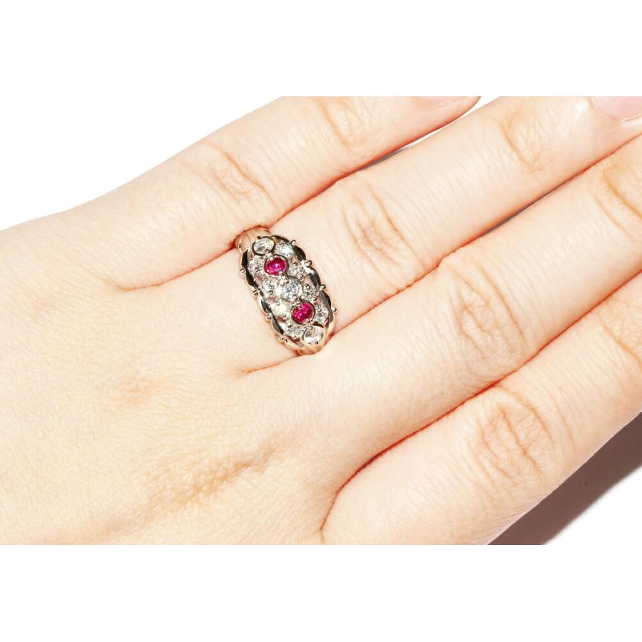 指輪 Pt900 ルビー0.17ct ダイヤ0.34ct : たかみ質店 Yahoo!店 - 通販 
