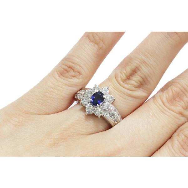 Pt900サファイア ダイヤモンドリング 楽天市場】サファイア 9月誕生石 指輪 ダイヤモンドリング 鑑別