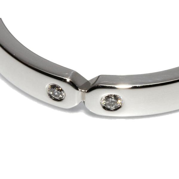 エルメス 指輪(リング) Pt950 ダイヤ2P(0.01ct) エヴァーケリーリング 