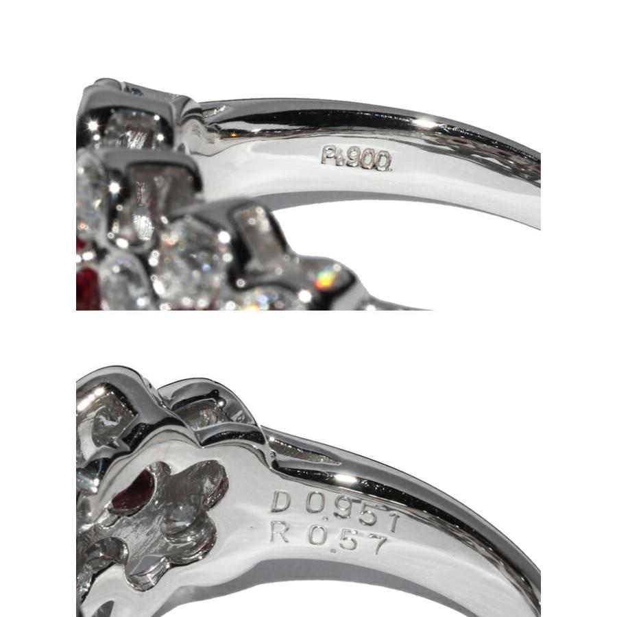 【もも】Pt900 ルビー1.36ct ダイヤ0.70ct リング 指輪(リング) Pt900 ルビー0.57ctダイヤ0.951ct : たかみ質店 Yahoo!店