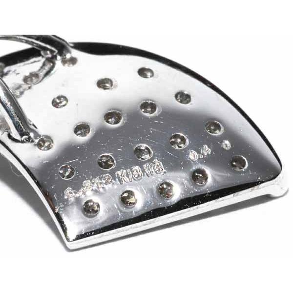 ペンダントトップ K18WG ダイヤ0.312ct/ダイヤ0.40ct : たかみ質店