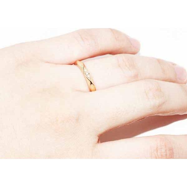 ブシュロン K18pg ダイヤ3p 0 02ct ファセットリング 幅2 8ミリ Jal 指輪 たかみ質店 Yahoo 店 通販 Yahoo ショッピング