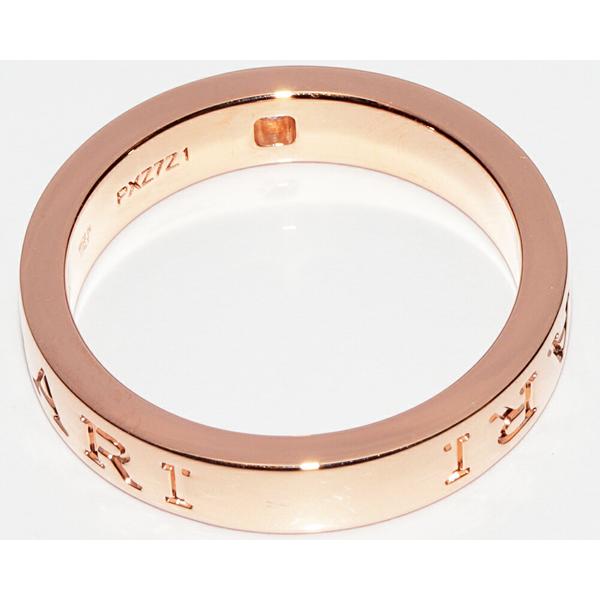 BVLGARI ブルガリ 指輪 K18PG ダイヤ1P B.ZERO1 ビーゼロワンリング  