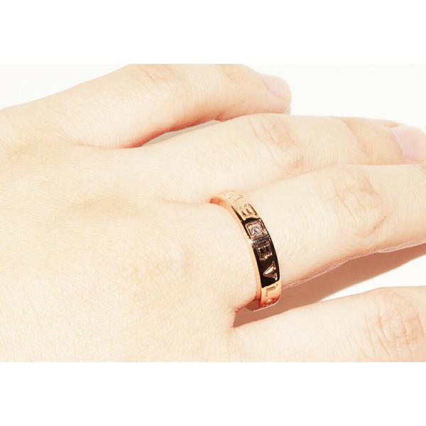 BVLGARI ブルガリ 指輪 K18PG ダイヤ1P B.ZERO1 ビーゼロワンリング  