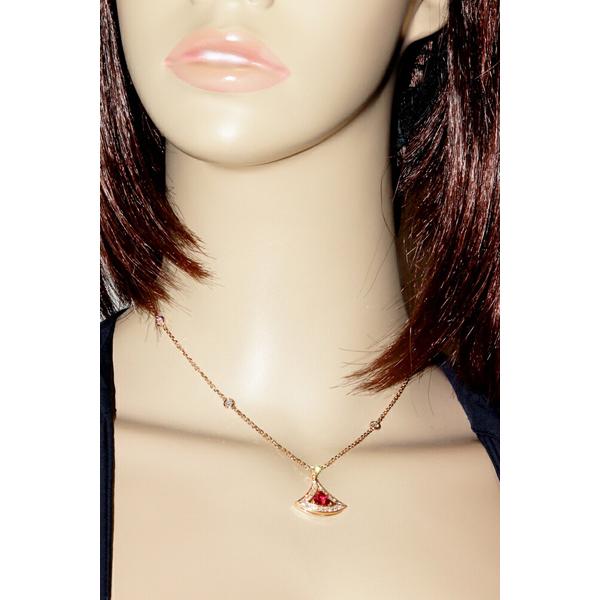 BVLGARI ブルガリ ペンダントネックレス K18PG ピンクトルマリン BVLGARI ブルガリ ペンダントネックレス K18PG ピンクトルマリン