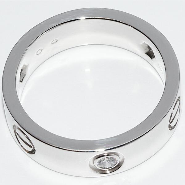 Cartier カルティエ 指輪 K18WG ダイヤ3P(0.22ct) ラブリング Cartier カルティエ 指輪 K18WG ダイヤ3P(0.22ct) ラブリング