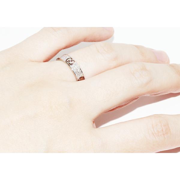 GUCCI グッチ K18WG アイコン スターダスト パヴェダイヤリング GUCCI グッチ K18WG アイコン スターダスト パヴェダイヤリング