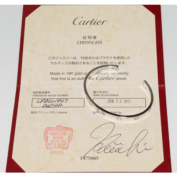 Cartier カルティエ ブレスレット K18WG ダイヤ1P(0.10ct) ラブ Cartier カルティエ ブレスレット K18WG ダイヤ1P(0.10ct) ラブ