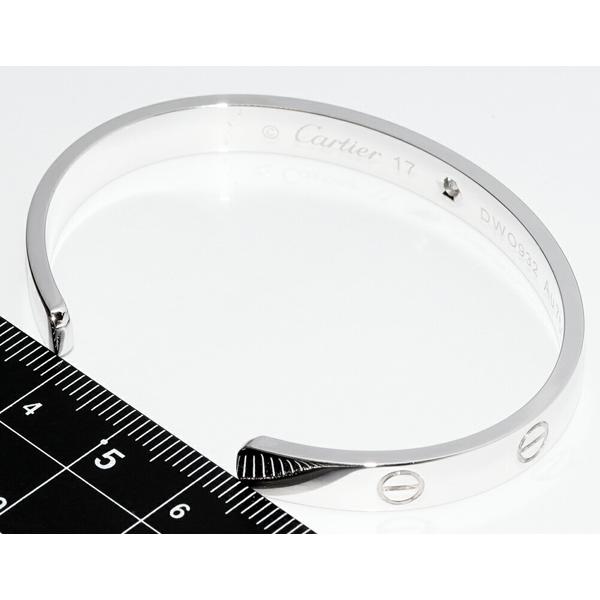 Cartier カルティエ ブレスレット K18WG ダイヤ1P(0.10ct) ラブ Cartier カルティエ ブレスレット K18WG ダイヤ1P(0.10ct) ラブ