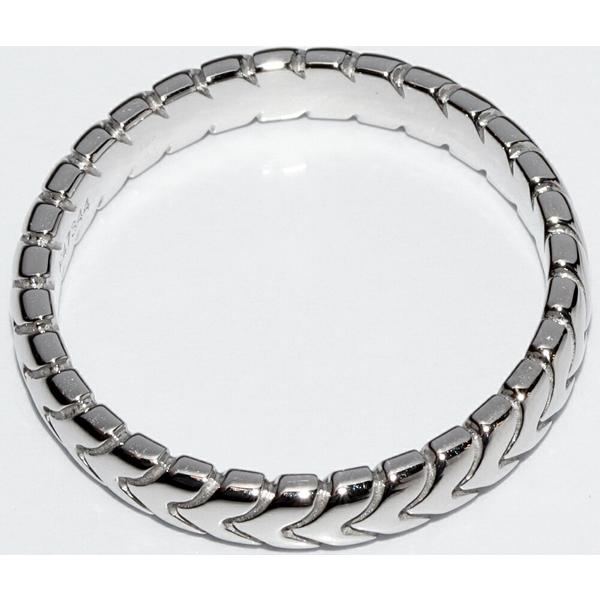 BVLGARI（ブルガリ） 指輪 Pt950 スピガ ウェディングリング 幅4ミリ 