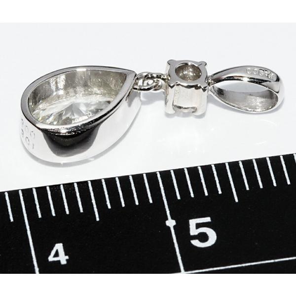 ペンダントトップ Pt900 ペアシェイプカットダイヤ1.05ct ダイヤ