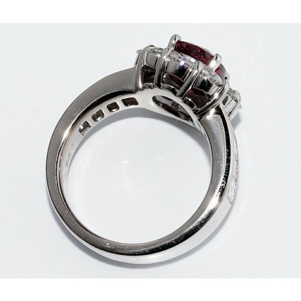 ダイヤモンド　ルビー　リング クラシックデザインリング 指輪 ルビー 0.58ct ダイヤモンド K18