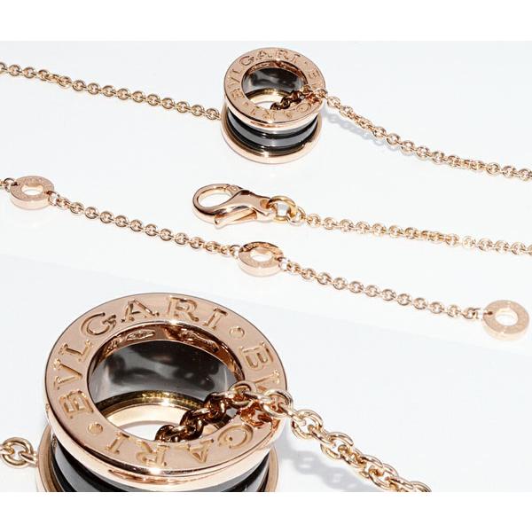 BVLGARI ブルガリ ペンダントネックレス K18PG ブラック BVLGARI ブルガリ ペンダントネックレス K18PG ブラック