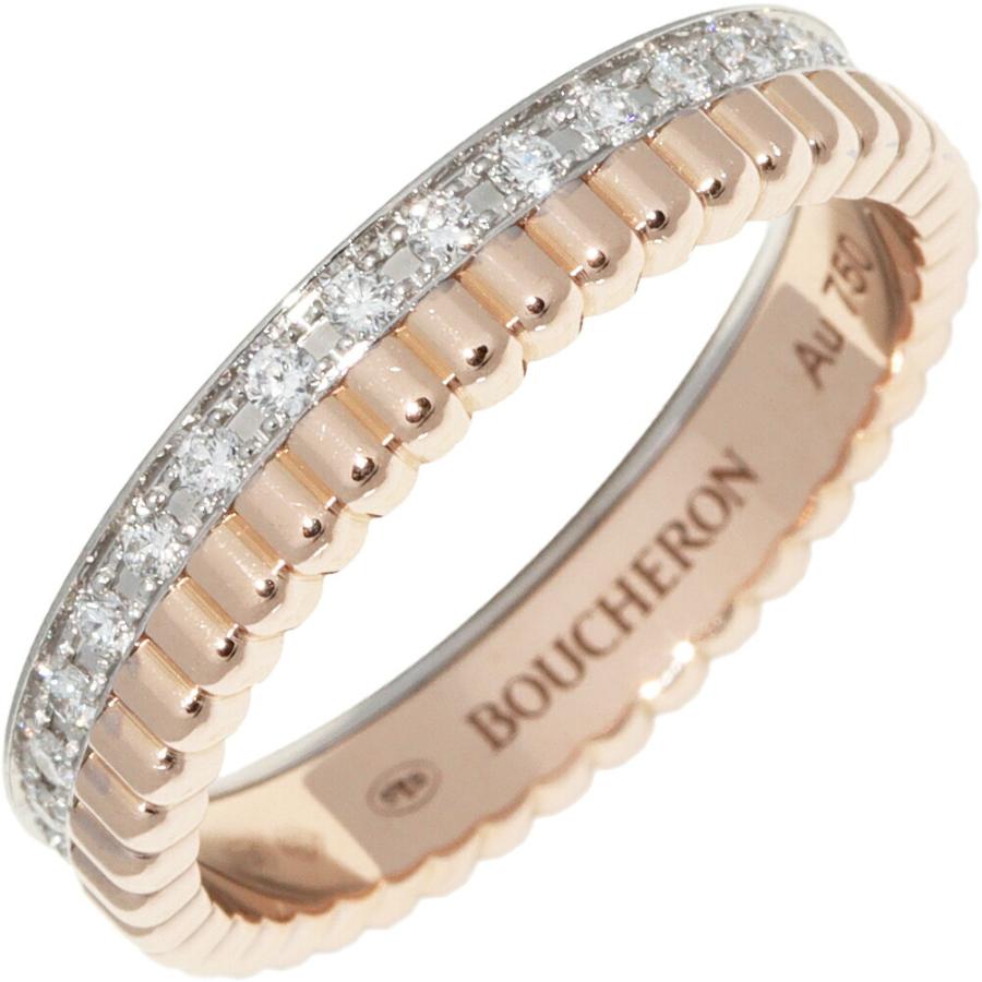 ブシュロン 指輪 K18WG K18PG ダイヤ33P(0.24ct) キャトル ブシュロン 指輪 K18WG K18PG ダイヤ33P(0.24ct) キャトル