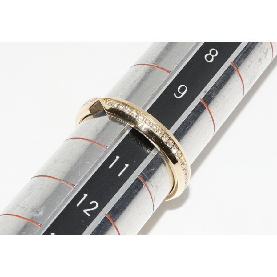 ティファニー 指輪 K18YG ダイヤ0.12ct ネスティング ナローバンド