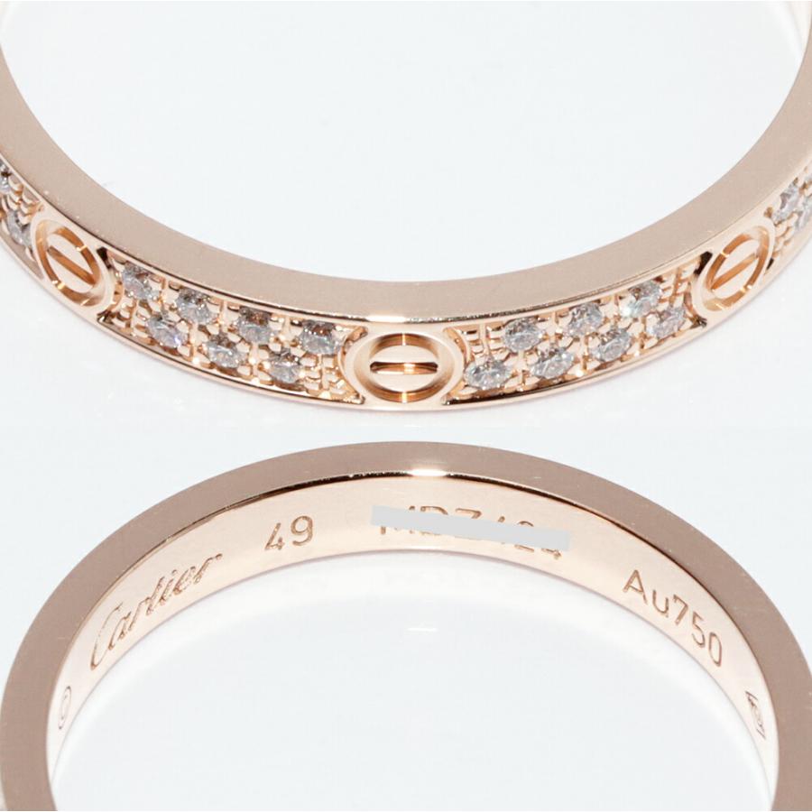 Cartier カルティエ 指輪 K18PG ダイヤ56P ラブリング スモール Cartier カルティエ 指輪 K18PG ダイヤ56P ラブリング スモール