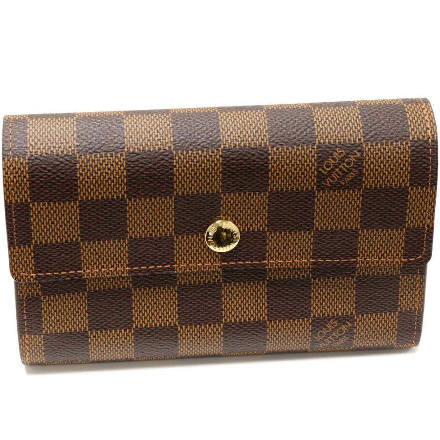 LOUIS VUITTON ルイヴィトン 二つ折り財布(小銭入れあり) ダミエ 