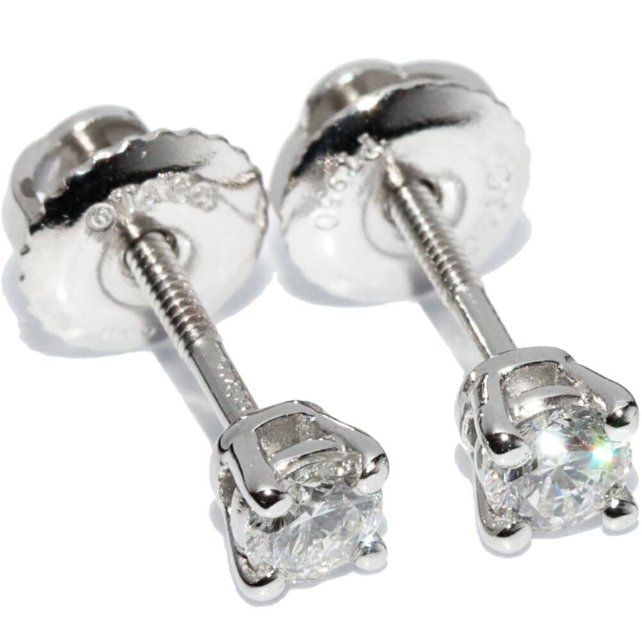 ティファニー ピアス Pt950 ダイヤ0.22ct ソリティアピアス ネジ ティファニー ピアス Pt950 ダイヤ0.22ct ソリティアピアス ネジ