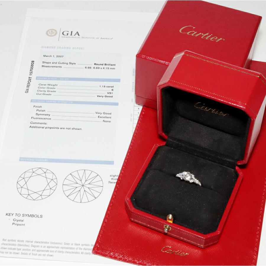 Cartier（カルティエ） 指輪 Pt950 ダイヤ1.15ct(E-VS1-VERYGOOD-NONE