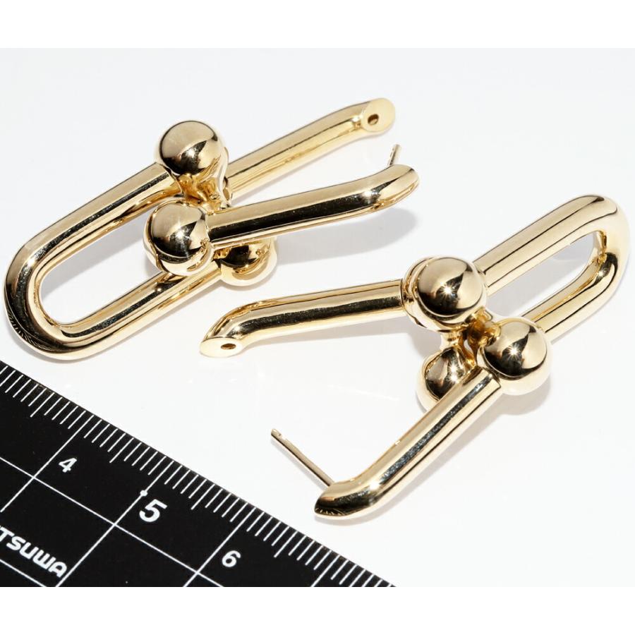 ティファニー ピアス K18YG ハードウェア エクストララージ リンク