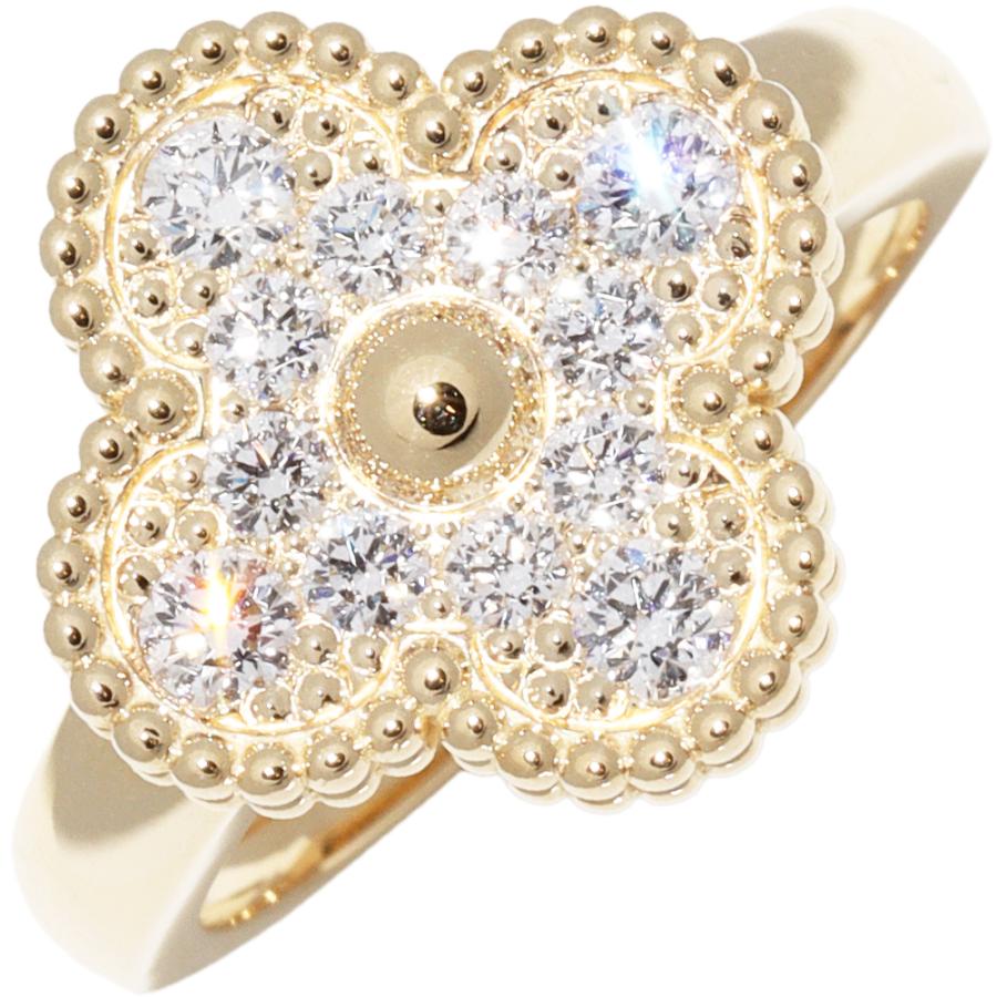 ヴァンクリーフ&アーペル 指輪 K18YG ダイヤ12P(0.48ct ヴァンクリーフ&アーペル 指輪 K18YG ダイヤ12P(0.48ct