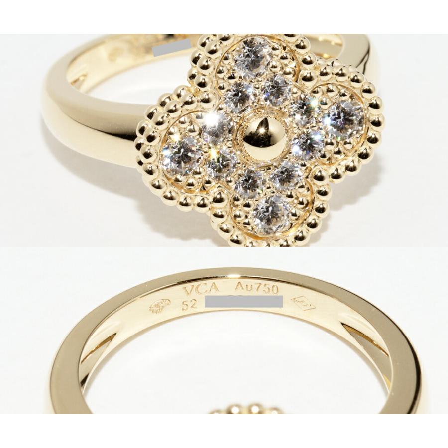 ヴァンクリーフ&アーペル 指輪 K18YG ダイヤ12P(0.48ct ヴァンクリーフ&アーペル 指輪 K18YG ダイヤ12P(0.48ct