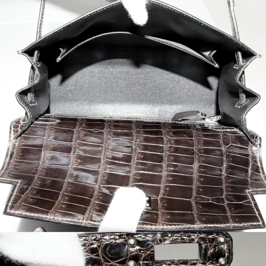 HERMES（エルメス） ハンドバッグ ケリー 25 ポロサス グラファイト