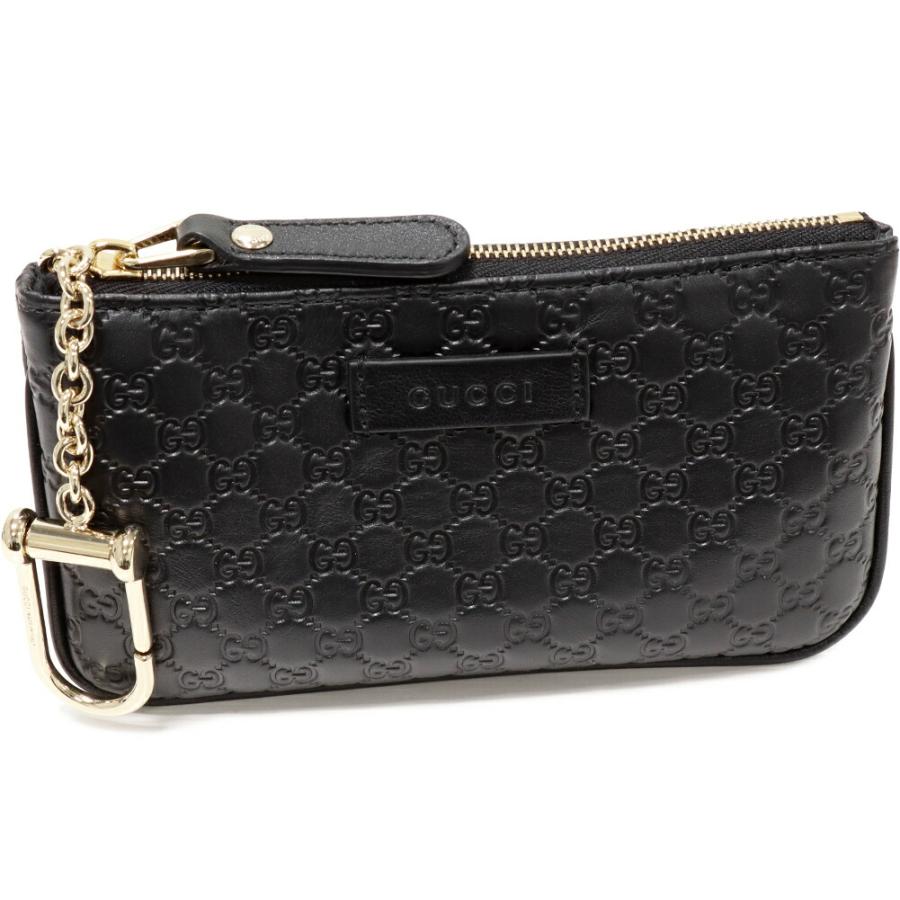 GUCCI グッチ コインケース マイクログッチシマ カーフ 黒