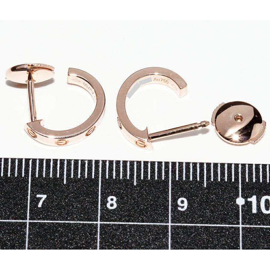 Cartier カルティエ ピアス K18PG ミニラブピアス フープピアス Cartier カルティエ ピアス K18PG ミニラブピアス フープピアス